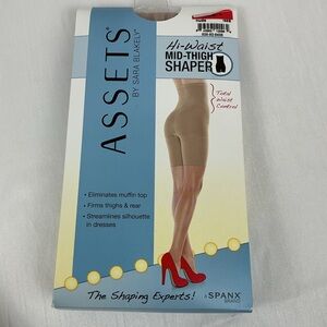 Spanx Assets Hi Waist Mid Thigh Shaper Size 1 Nude New